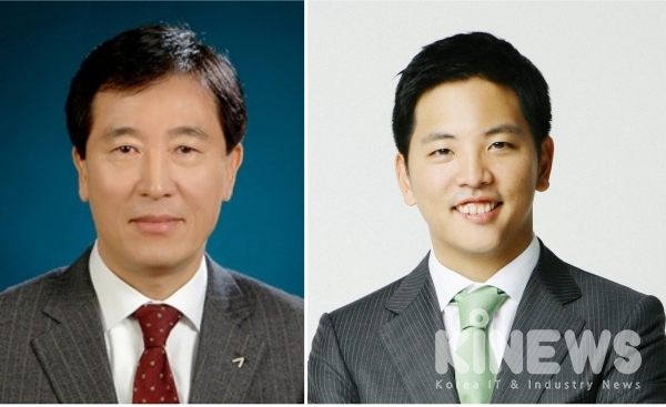 한창수 신임 아시아나항공 사장(왼쪽)과 박세창 아시아나IDT 사장(오른쪽)