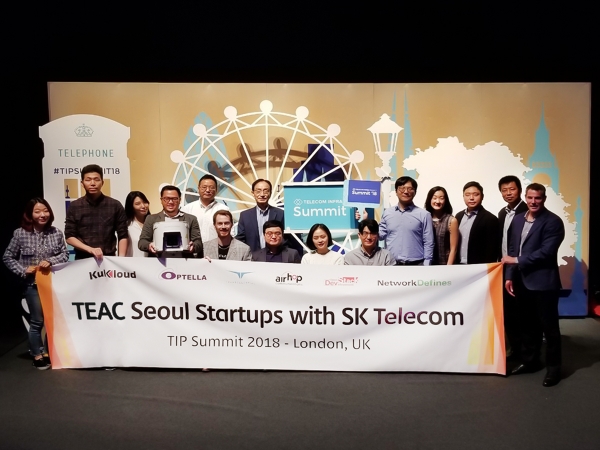 SK텔레콤은 지난 10월 16~17일 양일간, 영국 런던에서 열린 TIP 서밋 2018에 참가해 TEAC 서울의 운영 성과 및 향후 계획을 선보였다 (사진=SK텔레콤)