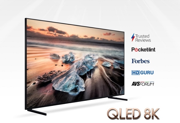 삼성전자의 QLED 8K TV가 전세계 주요 평가 매체들로부터 호평을 받고 있다. 85인치 Q900R 제품 (사진= 삼성전자)