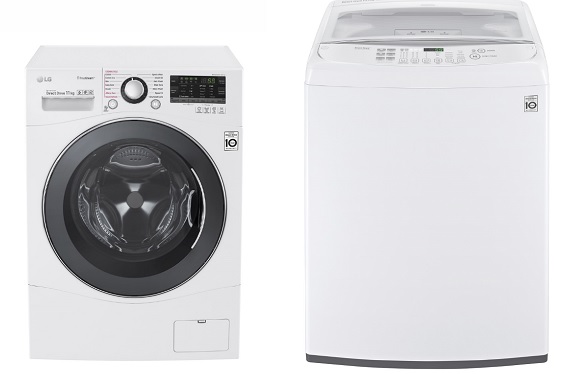호주 유력 월간 소비자 잡지 '초이스'로부터 최고점을 부여 받은 LG전자 드럼세탁기(모델명:WD1411SBW)와 통돌이세탁기(모델명: WTG1032WF)(사진=LG전자)