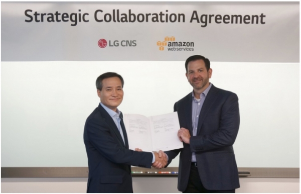 LG CNS는 2017년 AWS와 ‘전략적 파트너십’을 체결하고 국내 클라우드 시장을 공략 중이다.(사진=LG CNS)