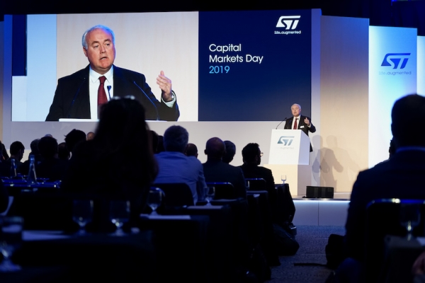 Jean-Marc Chery, president & CEO of STMicro, presents during the 2019 Capital Markets Day in London (Source: STMicroelectronics)