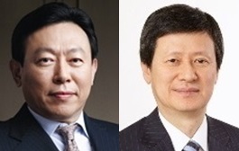 신동빈(왼쪽) 롯데 회장과 신동주 SDJ코퍼레이션 회장(오른쪽)