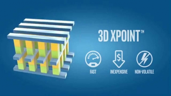 P램의 하나로 알려진, 인텔과 마이크론이 함께 개발한 차세대 메모리 3D Xpoint(사진= 인텔, 마이크론)
