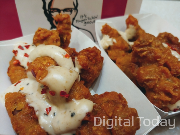 KFC가 지난 10일 닭똥집튀김을 출시했다. (사진=신민경 기자)