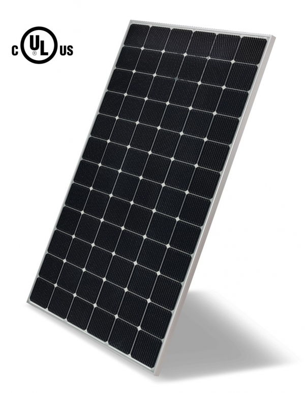 LG전자 '양면형 태양광 모듈' 제품(사진=LG전자)