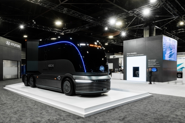 2019 북미 상용 전시회에서 현대차가 선보인 수소전용 대형트럭 콘셉트카 'HDC-6 넵튠’