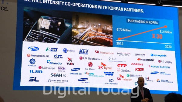 BMW그룹은 30여 개의 한국 1차 협력 업체들은 물론, 스타트업을 포함한 다양한 규모의 한국 업체들과 협력 규모를 확대할 방침이다