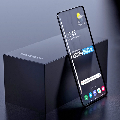 삼성 투명 스마트폰 가상 디자인 [사진:  LetsGoDigital 및 Giuseppe Spinelli]