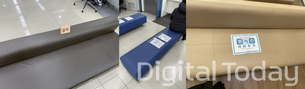 은행 대부분이 좌석간 거리두기와 마스크 착용, 열 체크 등을 방역체계를 유지하고 있다. [사진: 고정훈 기자]