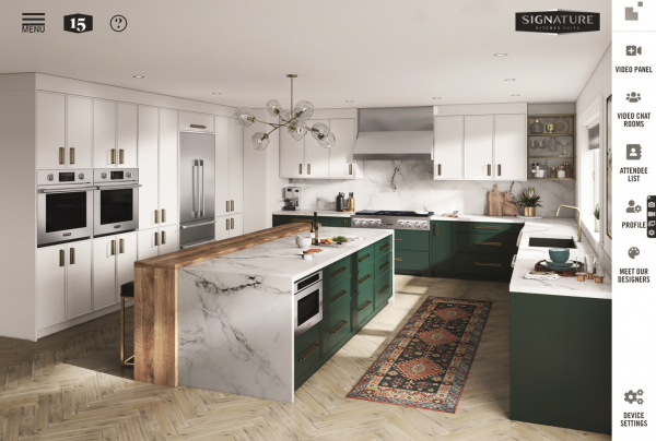 KBIS 2021에 전시된 '시그니처 키친 스위트' [사진: LG전자]