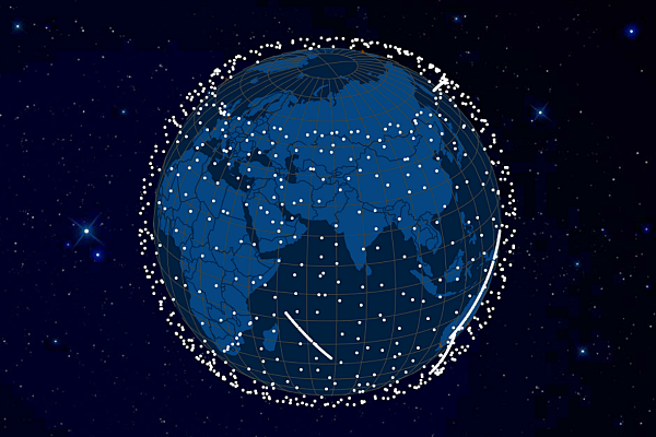 스타링크 위성 배치도 [자료: satellitemap.space]