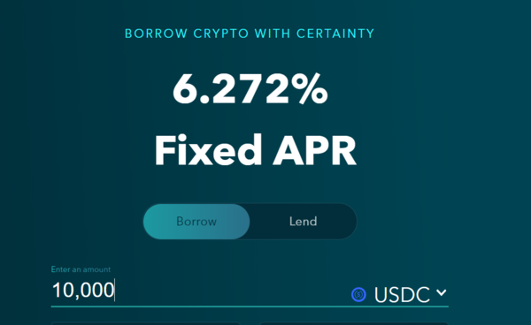 Notional provides a decentralized cryptocurrency loan service based on a fixed interest rate.