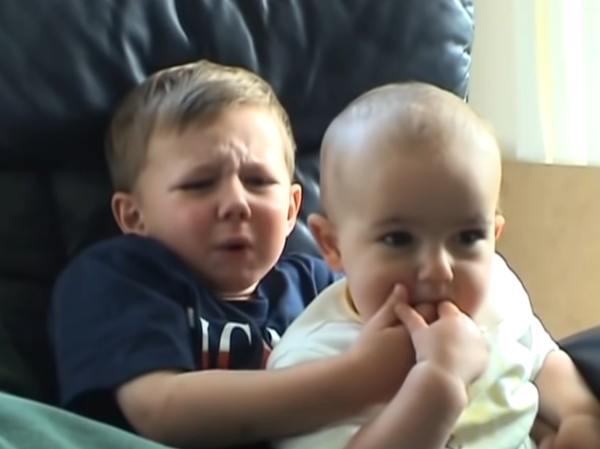 인터넷 밈으로 소비되며 조회수 8억을 기록한 'Charlie bit my finger-again' 동영상 [캡처:유튜브]