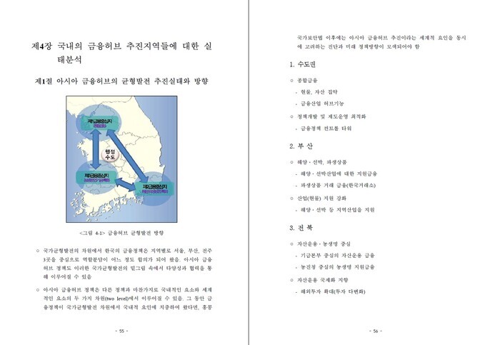 홍콩 국가보안법 이후 아시아 금융허브 정책의 국가균형 발전전략 연구 최종보고서 내용 [이미지: 국가균형발전위원회]