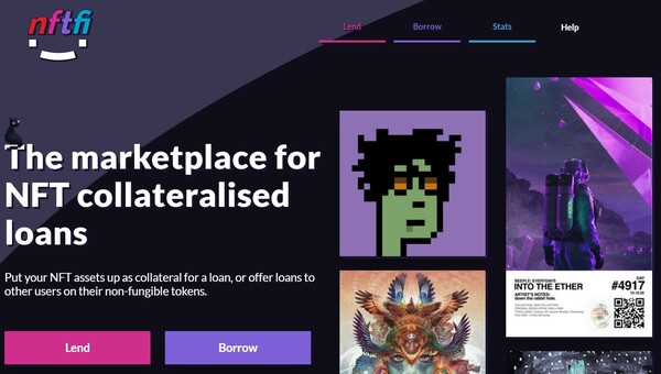 NFT를 활용한 디파이 서비스가 등장하고 있다. [사진: NFT파이(NFtfi)]