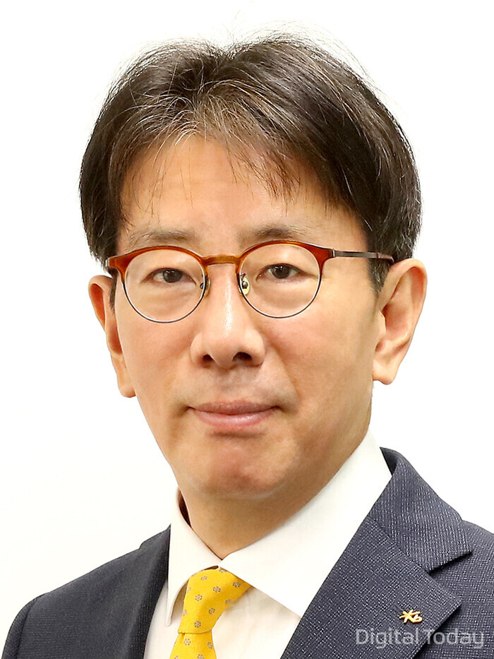 차기 KB국민은행장 후보로 추천된 이재근 KB국민은행 영업그룹 이사부행장 모습 [사진: KB금웅그룹]