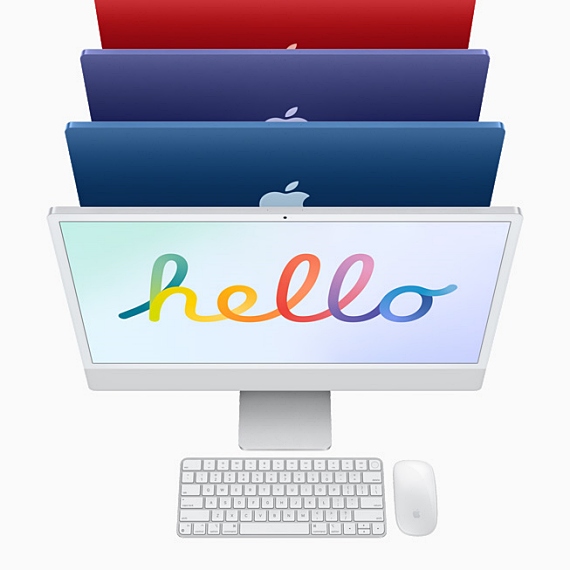 7가지 색상을 선택할 수 있는 아이맥 [사진: 애플]