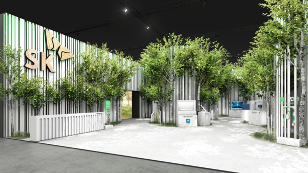 ‘CES 2022’ SK 그룹 전시 부스 조감도 [사진 : SK텔레콤]