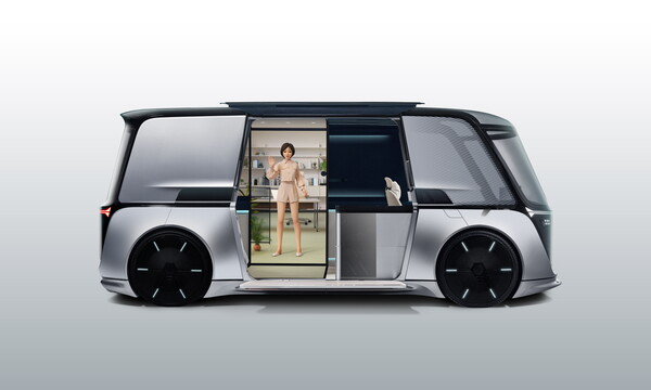 LG전자가 소개한 미래 자율주행차 콘셉트 모델 'LG 옴니팟' [사진: LG전자]