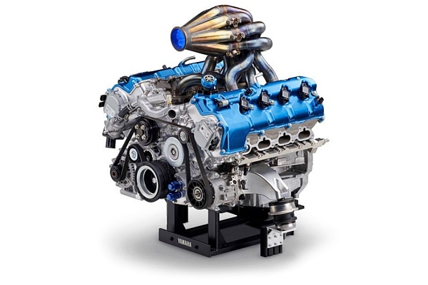 야마하 수소연료 V8 엔진 [사진: 야마하]
