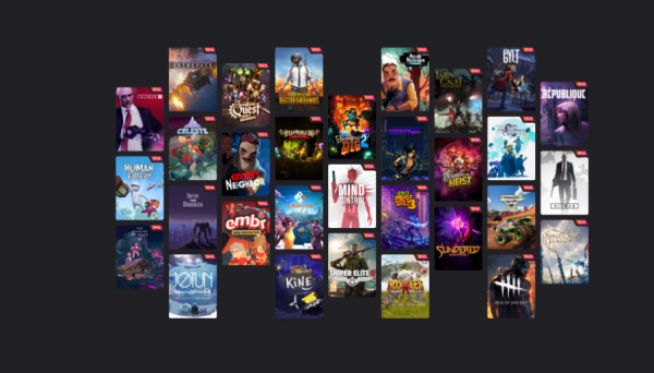 스타디아 서비스 화면.