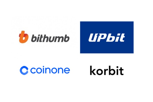 국정원이 업비트, 빗썸, 코인원, 코빗 등과 사이버보안 관련 정보 공유에 나섰다. [사진: 4대 거래소 로고]