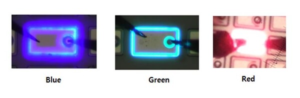 한국광기술원이 보유한 RGB 풀컬러 마이크로 LED 소자 제작 기술 [사진: 한국광기술원]