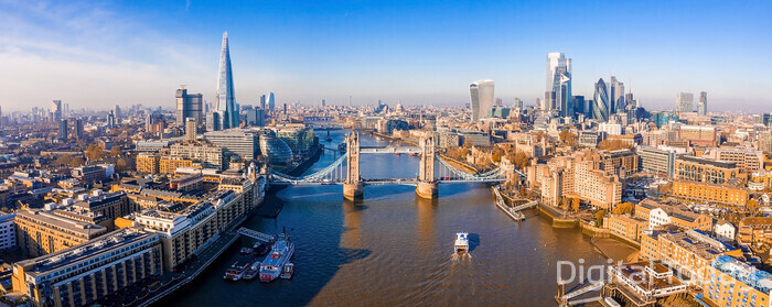 글로벌 금융허브로 손꼽히는 영국 런던 모습 [사진: 셔터스톡]