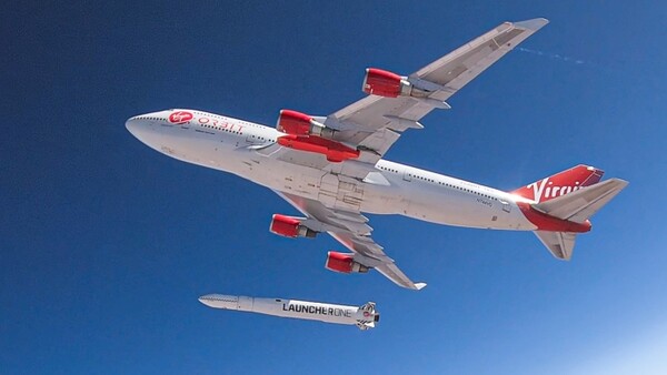 B-747 항공기를 이용한 런처원 프로그램 [사진: 버진 오빗]