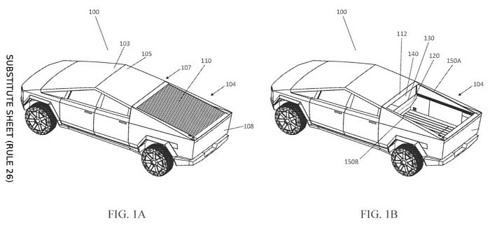 사이버트럭의 태양광 패널 특허 [사진: 미국 특허청]