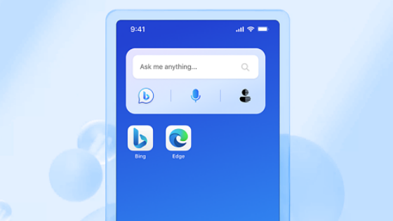 빙(Bing) 위젯 [사진: MS 빙 블로그]