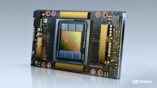 AI 프로세스 처리에 최적화된 엔비디아 A100 GPU 칩셋 [사진: 엔비디아]
