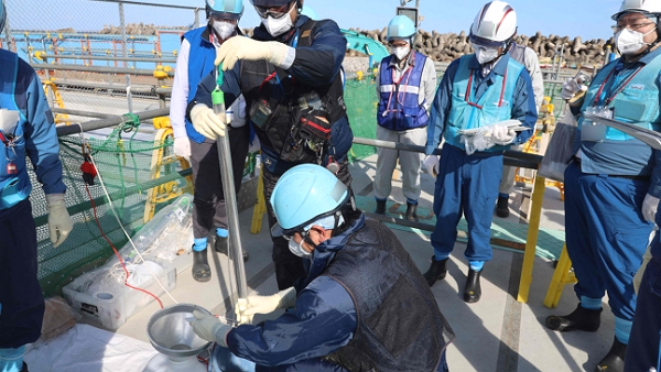 일본 후쿠시마 제1원자력발전소 오염수 방류 작업 [사진: 도쿄전력]