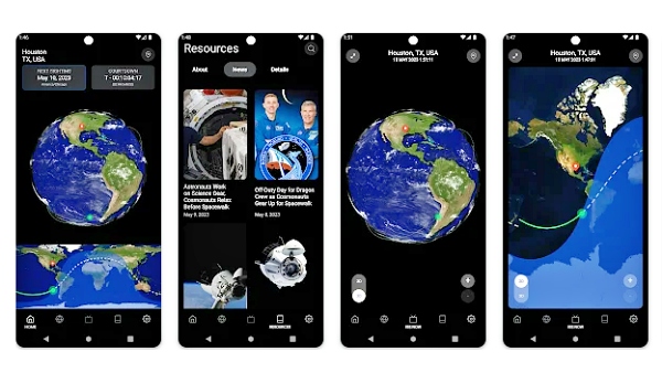스팟 더 스테이션 모바일 앱  [사진: NASA]