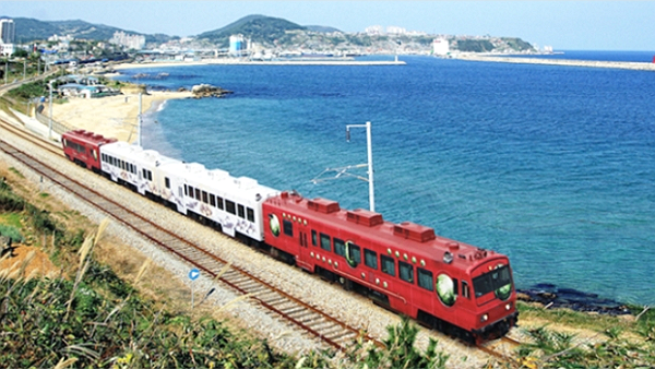 강릉~동해~삼척 해안을 잇는 국내 1호 관광열차인 바다열차가 운행 16년 만에 역사 속으로 사라진다. [사진: 코레일관광개발]