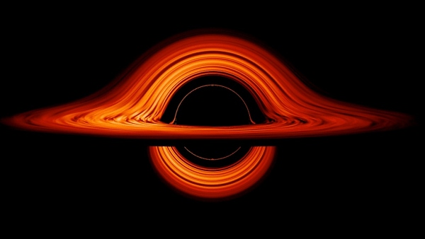 나사(NASA)가 공개한 블랙홀 가상 이미지 [사진: NASA]