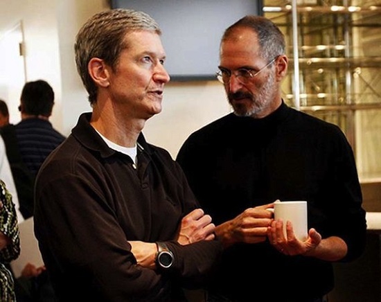 팀 쿡 현 애플 최고경영자(CEO)와 스티브 잡스 [사진: 플리커]