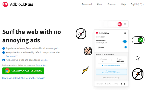 애드블럭플러스 [사진: 애드블럭플러스]