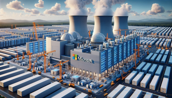 마이크로소프트가 원자력 발전소 건설에 뛰어든다 [사진: DALL·E]