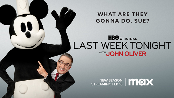 HBO 프로그램 '라스트 위크 투나잇'이 저작권이 만료된 미키 마우스를 이용한 포스터를 공개했다. [사진: HBO]
