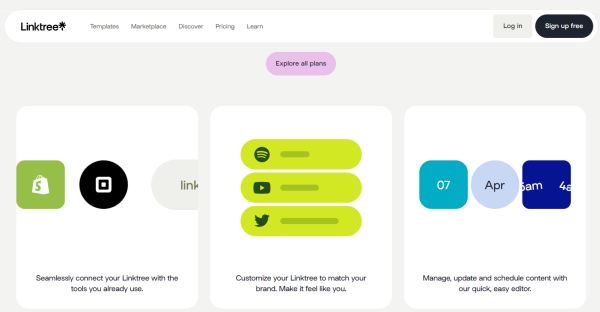 링크트리가 사용자가 링크를 예약할 수 있도록 하는 신기능을 선보였다 [사진 : 링크트리 홈페이지]