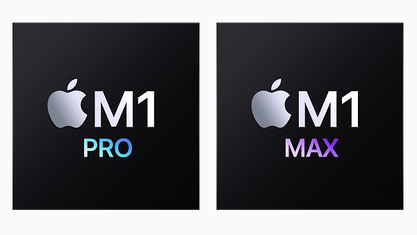애플이 공개한 M1 프로 및 M1 맥스 칩 [사진: 애플]