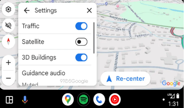구글 지도의 최신 업데이트 베타 버전에서  '3D 건물 표시 설정 동기화' 기능이 확인됐다. [사진: 나인투파이브구글]