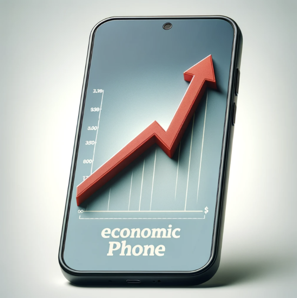 AI 달리가 알뜰폰 요금제 가격이 상승하는 이미지를 그렸다. [사진:AI 달리]