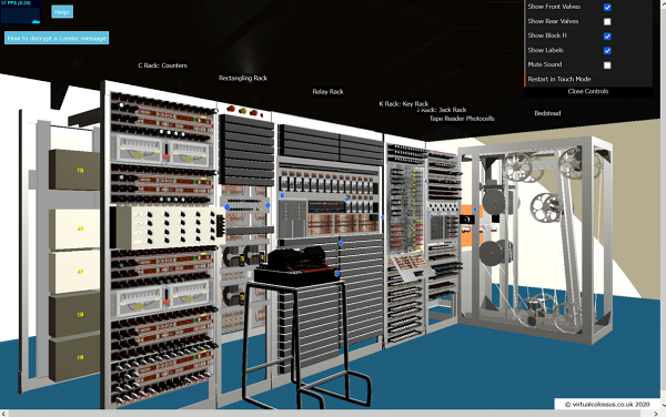 독일의 로렌츠 암호를 해독하기 위해 개발된 콜로서스 컴퓨터가 3D로 복원돼 화제다. [사진: 버츄어콜로서스3D]