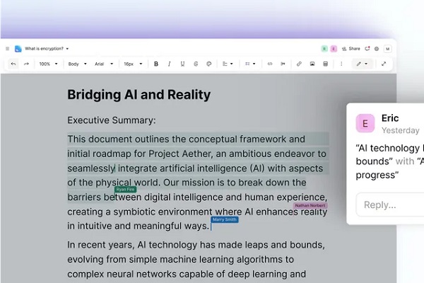 프로톤이 온라인 문서 편집기를 발표했다. [사진: 프로톤]