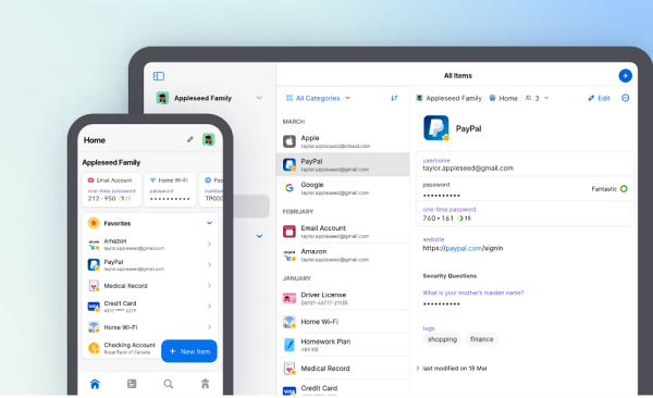 비밀번호 관리 프로그램 1Password가 QR 코드를 통한 와이파이 비밀번호 공유 기능을 도입했다. [사진: 1Password]