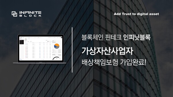 가상자산 커스터디 업체 인피닛블록, 배상 책임 보험 가입