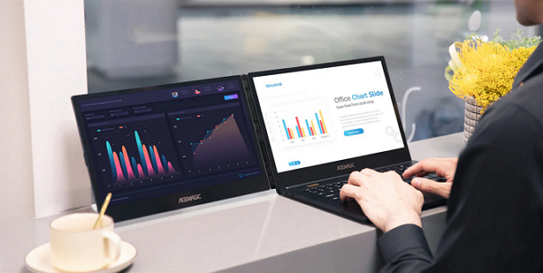 듀얼 스크린 노트북 'AceMagic X1' [사진: AceMagic]